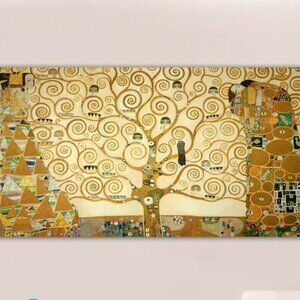 Gustav Klimt Tree of life giclée print on a large rolled canvas